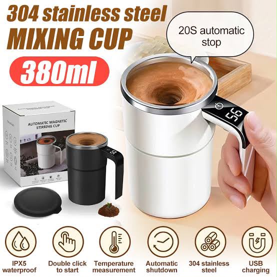 Rechargeable Led Automatic Stirring Coffee Cup